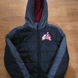 Nike Air Black and Dark Gray Hooded Jacket